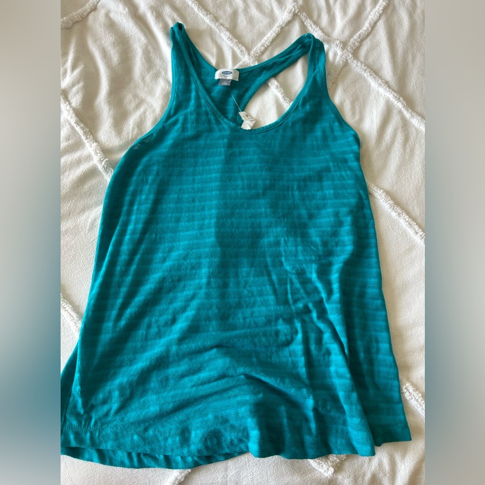 NWT Old Navy large  teal racer back tank.